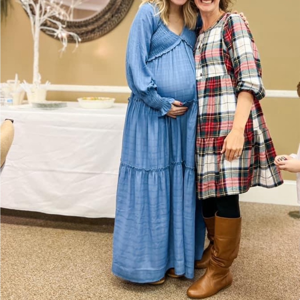 Blue maxi dress (not maternity)